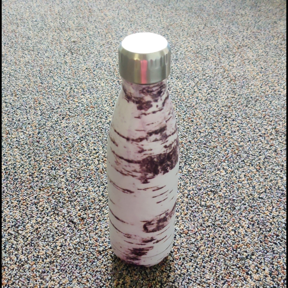 Purple and White Thermos Bottle
